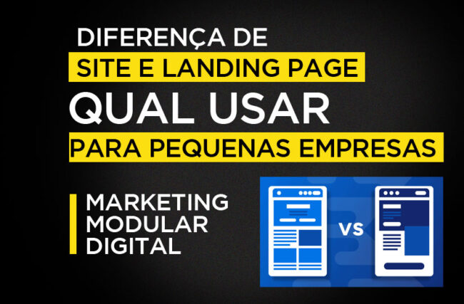 Diferença entre site e landing page